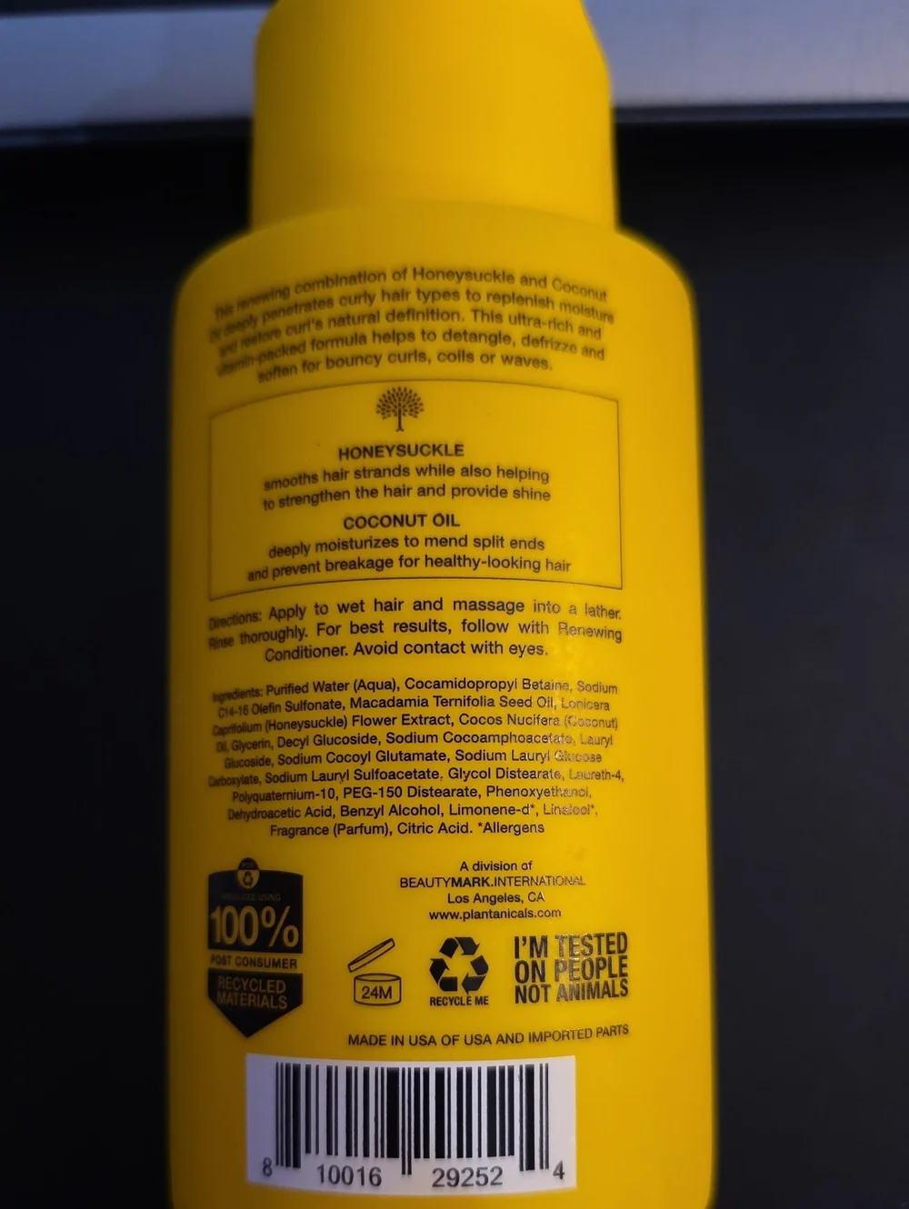 PLANTANICALS Renewing Shampoo - Yellow Bottle